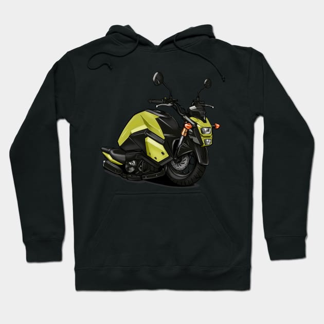 Grom Snail Yellow Hoodie by MOTORIND